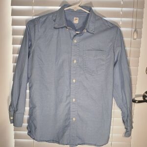 GapKids Shirt Size XL Blue Button Up Long Sleeve 100 Cotton